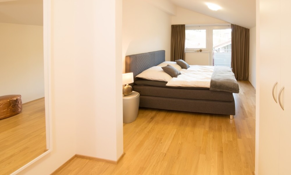 Ferienwohnung Staufner Domizil Oberstaufen - Schlafzimmer und Garderobe Ferienwohnung Staufner Domizil Oberstaufen - Schlafzimmer und Garderobe